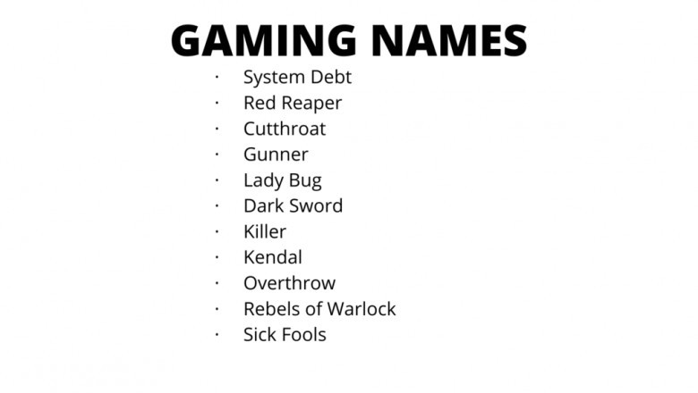 Cool Gaming Names for Players and Streamers