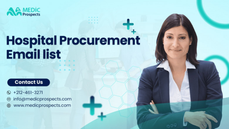 Get connected and reach out to key decision-makers with the help of our Hospital Procurement Email list