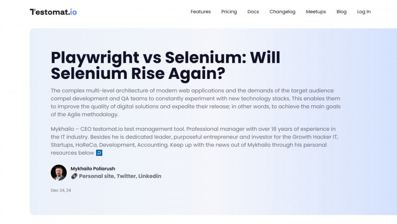 Playwright vs Selenium: The Evolution of Dominance—Can Selenium Make a Comeback?