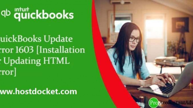 How to Troubleshoot QuickBooks Error Code 1603?