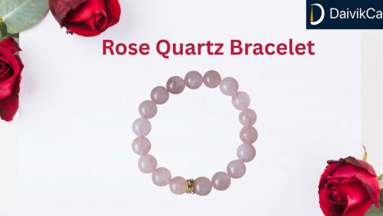 Rose Quartz Bracelet For Heart Chakra Energy and Peace