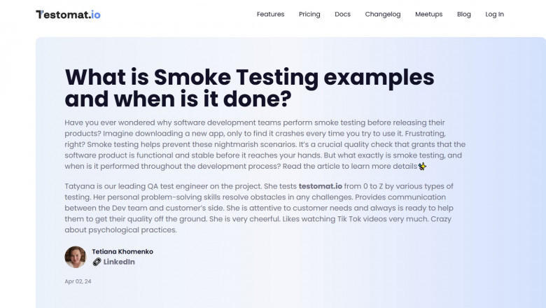 Understanding Smoke Testing: What It Is, Why It’s Important, and How It Works