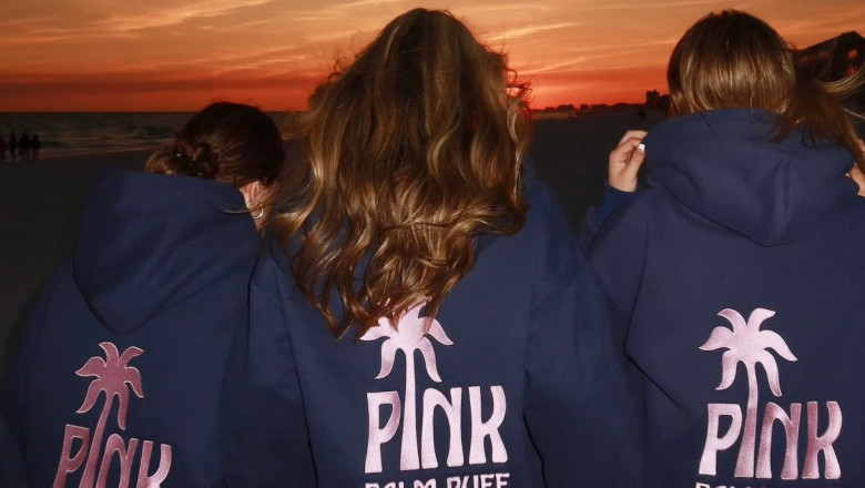 The Cozy Cool Statement: Pink Palm Puff Pajamas and the Art of Bold Comfort