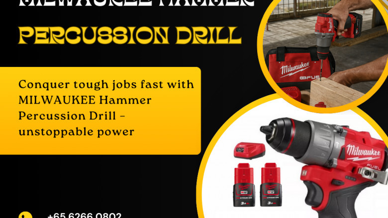 Best Place to Power Up Your Toolbox — MILWAUKEE Hammer Percussion Drill at HardwareCity Singapore